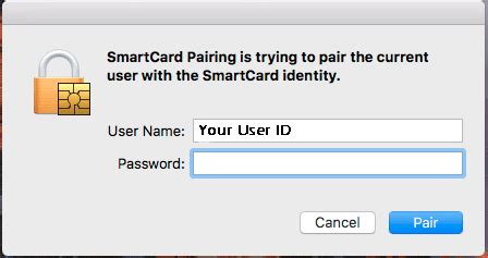 apple smart card pairing|enable smart card authentication.